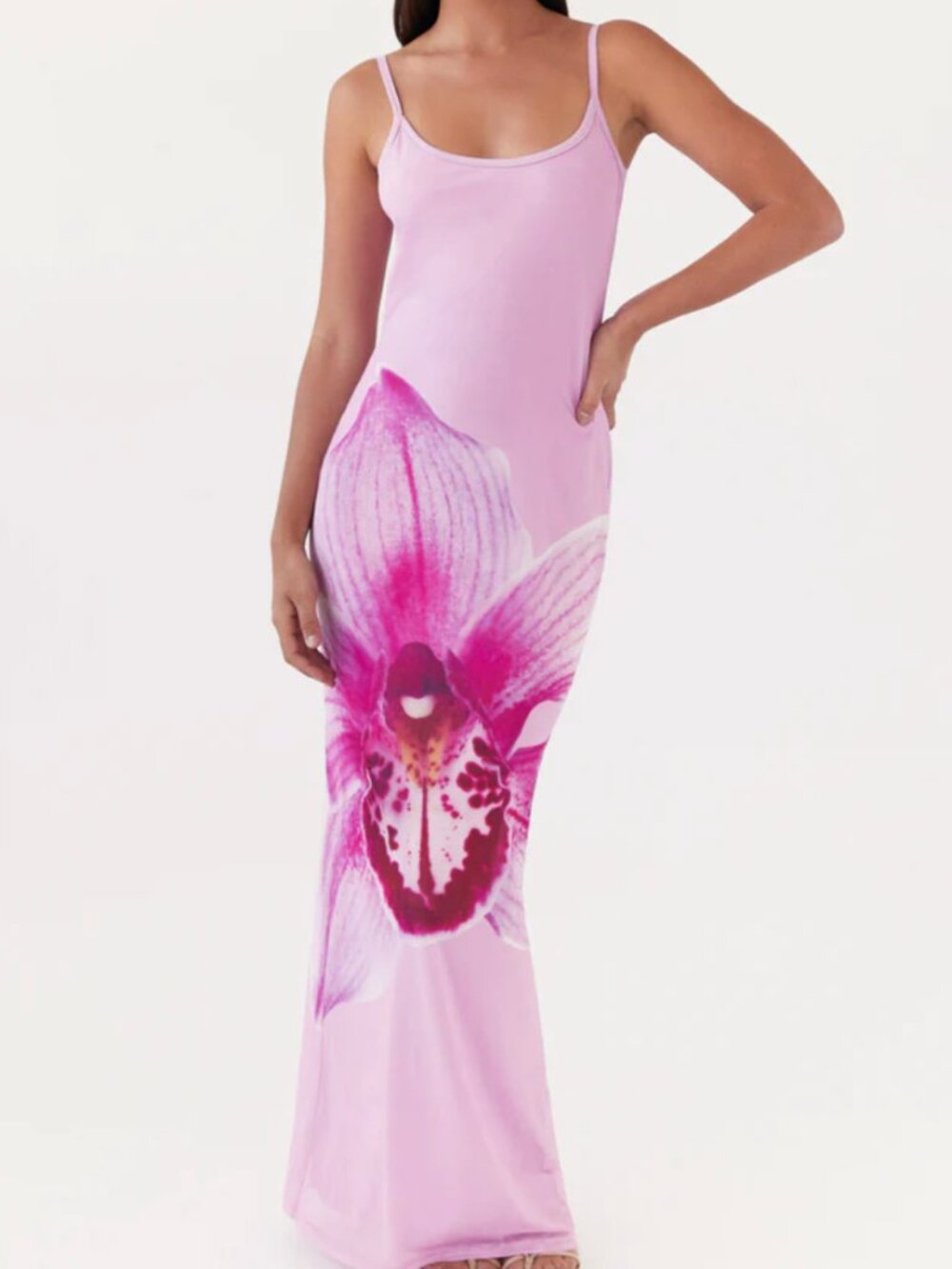 Peppermayo Floral Maxi Dress, Pink Magnolia, US 2 - Picture 2 of 5